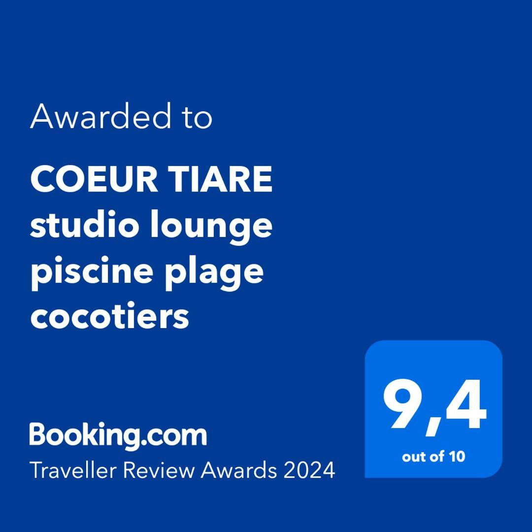 Coeur Tiare Studio Lounge Piscine Plage Cocotiers Apartman Saint-Francois  Kültér fotó